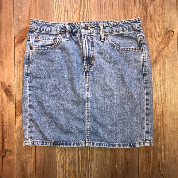 vintage denim skirt - Picture 3 of 5